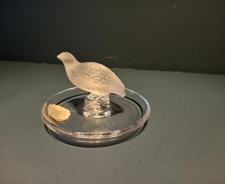 Lalique Opalescent Bird Ring Dish - Image 6