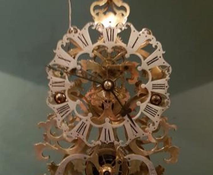 Superb Victorian Rosewood Dent of London Skeleton Clock - Image 2