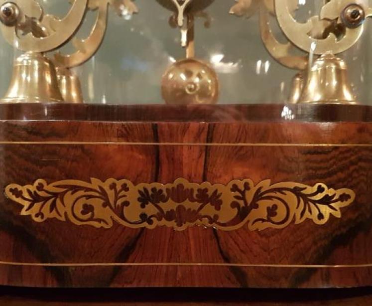 Superb Victorian Rosewood Dent of London Skeleton Clock - Image 6