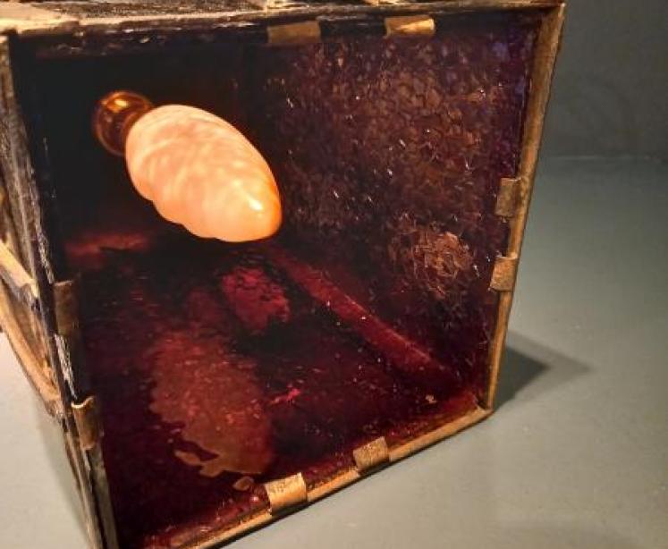 Pair of Arts & Crafts Polished Steel Hanging Lanterns - Image 4