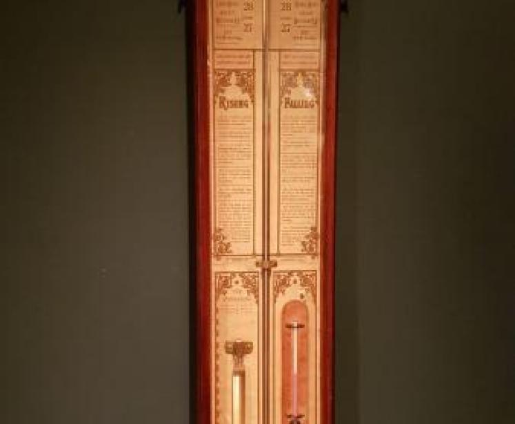 Edwardian Mahogany Cased Fitzroy Barometer - Image 1