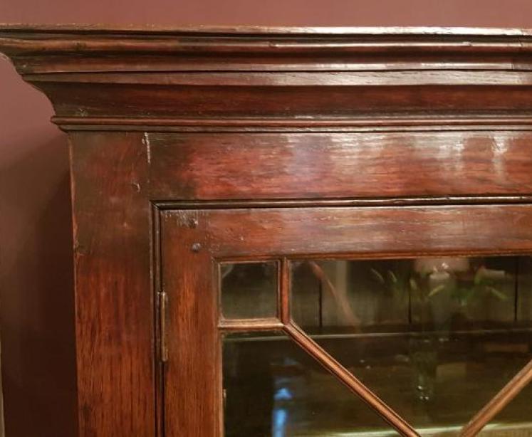 George III Oak Bread and Cheese Cupboard - Image 3