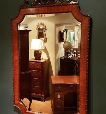 Superb Victorian Mahogany Mirror