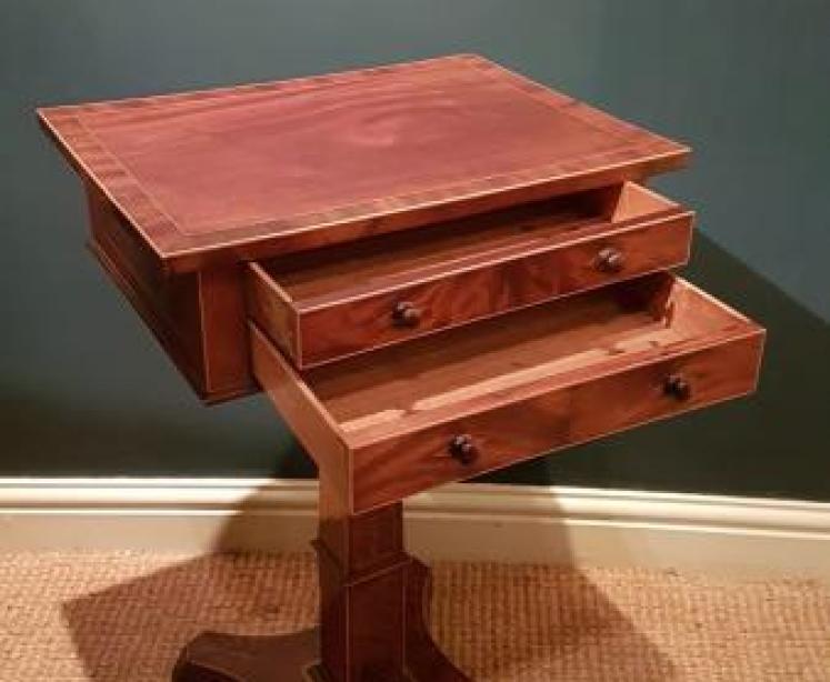 Superb Regency Mahogany Lamp Table - Image 2