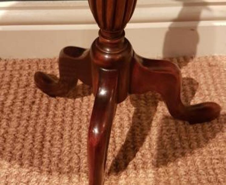 Superior Quality Edwardian Inlaid Mahogany Wine Table - Image 5