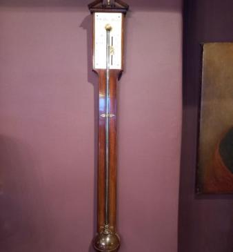 George III Style Mahogany Stick Barometer
