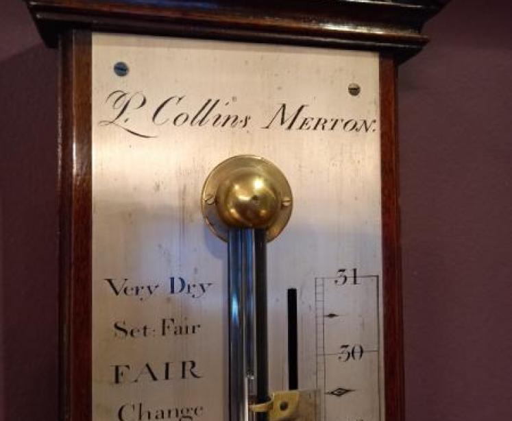 George III Style Mahogany Stick Barometer - Image 4