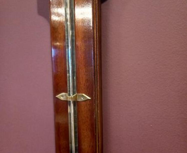 George III Style Mahogany Stick Barometer - Image 5
