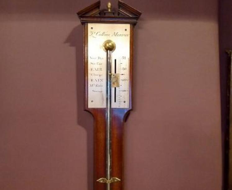 George III Style Mahogany Stick Barometer - Image 7