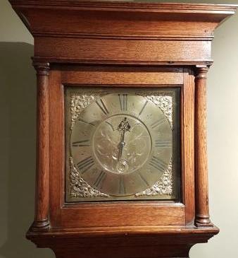George II Period Oak Cottage Longcase Clock
