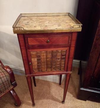 Antique Walnut Inlaid Lamp Table