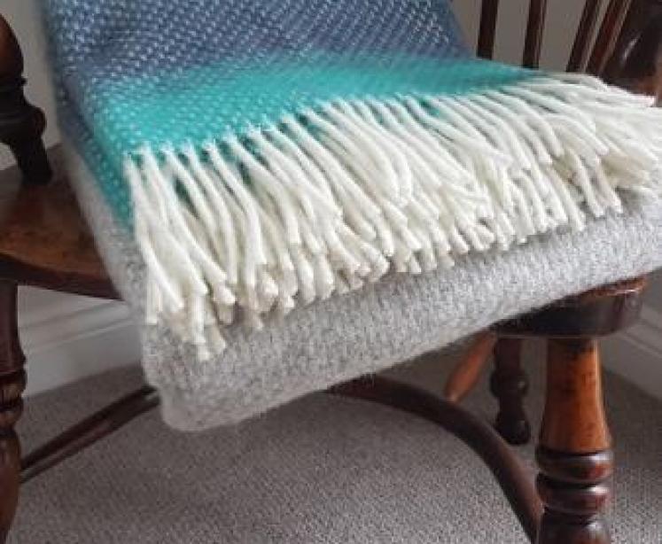 Tweedmill Ombre Seaside Throw OUT OF STOCK - Image 1