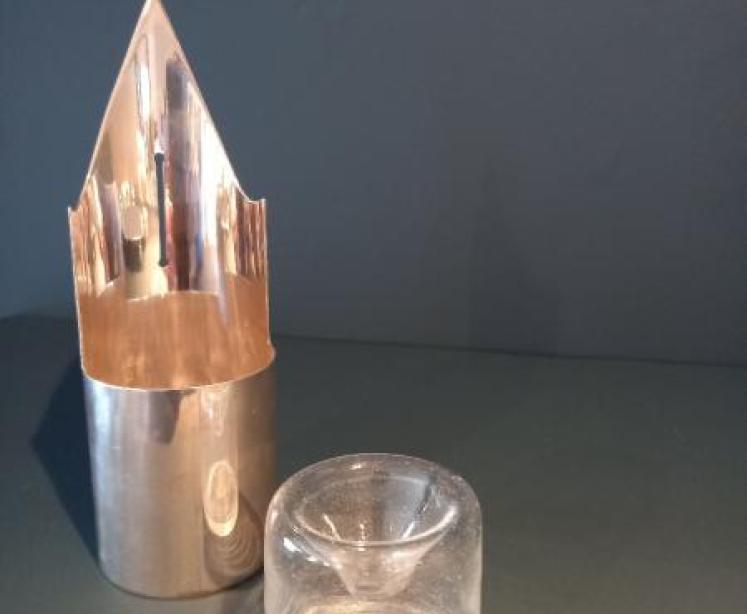 Fine George V Period Silver Pen Nib Ink Stand - Image 4