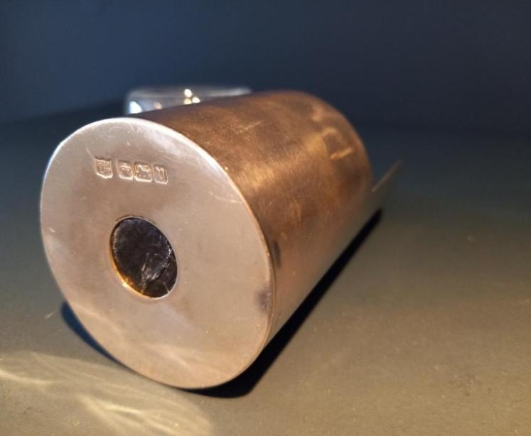 Fine George V Period Silver Pen Nib Ink Stand - Image 5