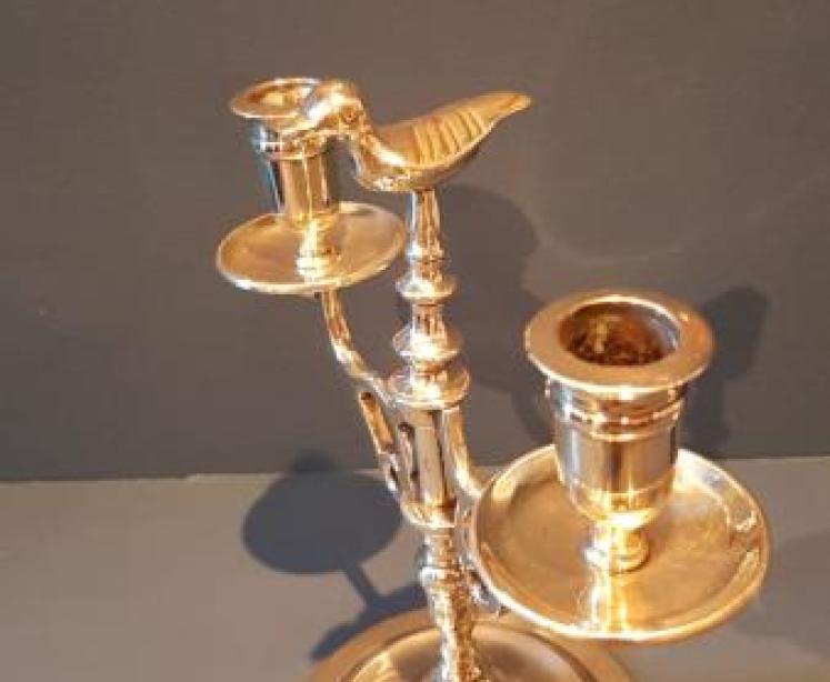 Pair of Victorian Brass Candelabra - Image 4