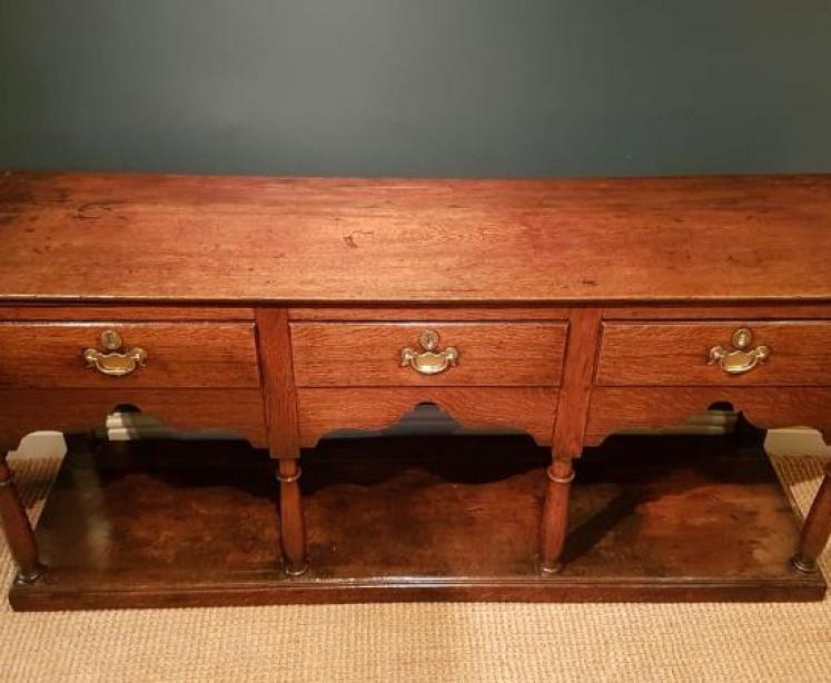 Georgian Oak Open Pot Board Dresser - Image 6
