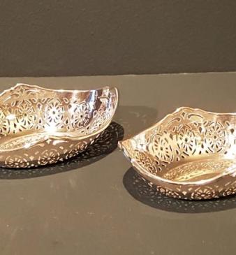 Pair of George V Silver Sweetmeat Dishes