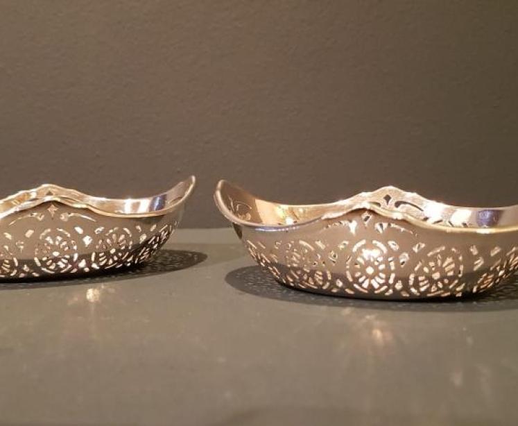 Pair of George V Silver Sweetmeat Dishes - Image 2