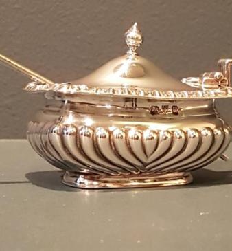 Victorian Chester Silver Mustard Pot