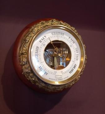 Superb Mid Victorian Skeletonised Negretti Marine Barometer