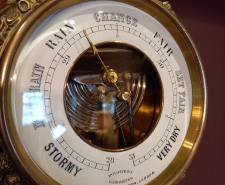 Superb Mid Victorian Skeletonised Negretti Marine Barometer - Image 2