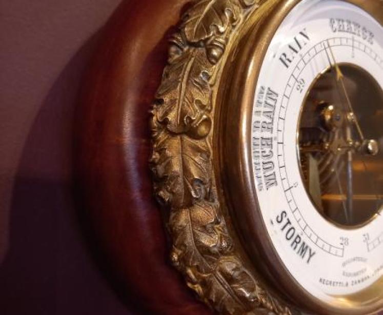 Superb Mid Victorian Skeletonised Negretti Marine Barometer - Image 3