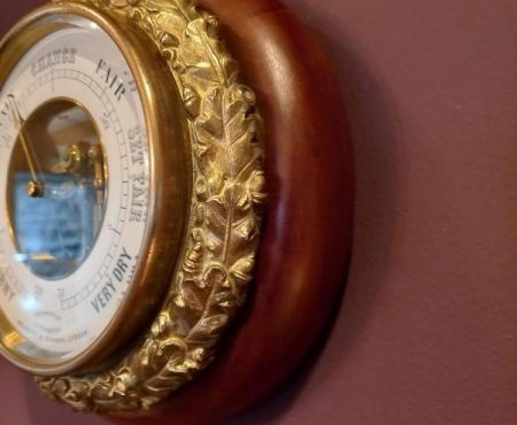 Superb Mid Victorian Skeletonised Negretti Marine Barometer - Image 4