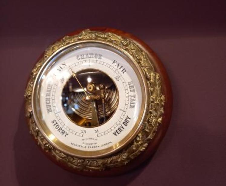 Superb Mid Victorian Skeletonised Negretti Marine Barometer - Image 7