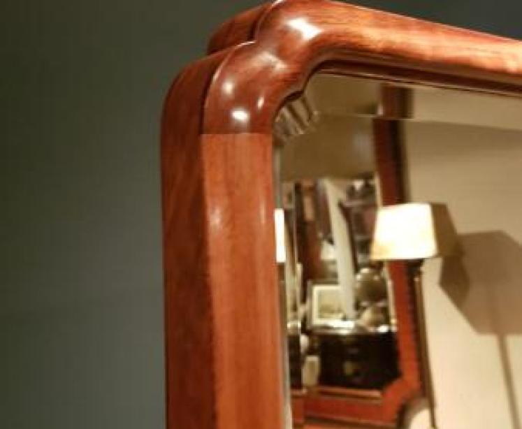 Fine Quality Victorian Walnut Cheval Mirror - Image 6