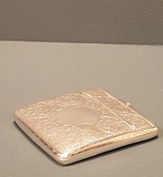 Unusual Edwardian Silver Card Case