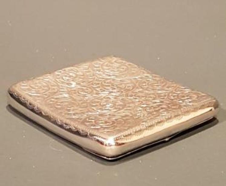 Unusual Edwardian Silver Card Case - Image 5