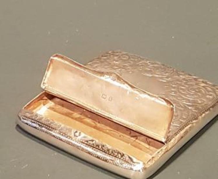 Unusual Edwardian Silver Card Case - Image 7