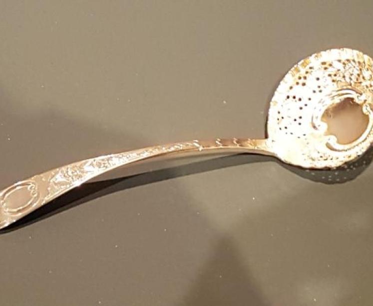 George III Dublin Silver Berry Ladle - Image 1