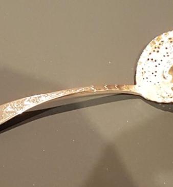 George III Dublin Silver Berry Ladle