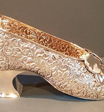 Large Edwardian Chester Silver Shoe