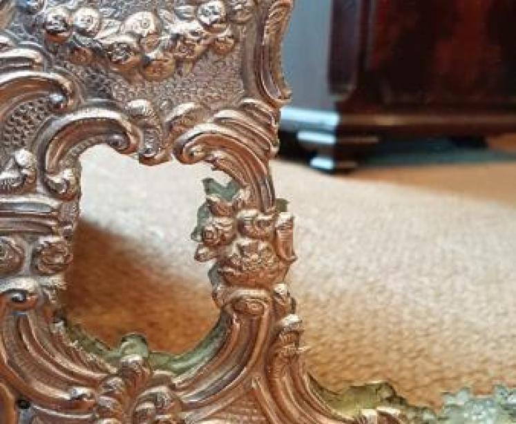 Superb Large Antique Silver Mirror - Image 6