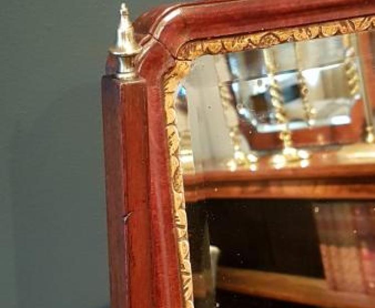 George III Mahogany Toilet Mirror - Image 3