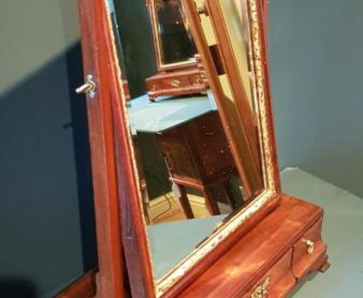 George III Mahogany Toilet Mirror - Image 4