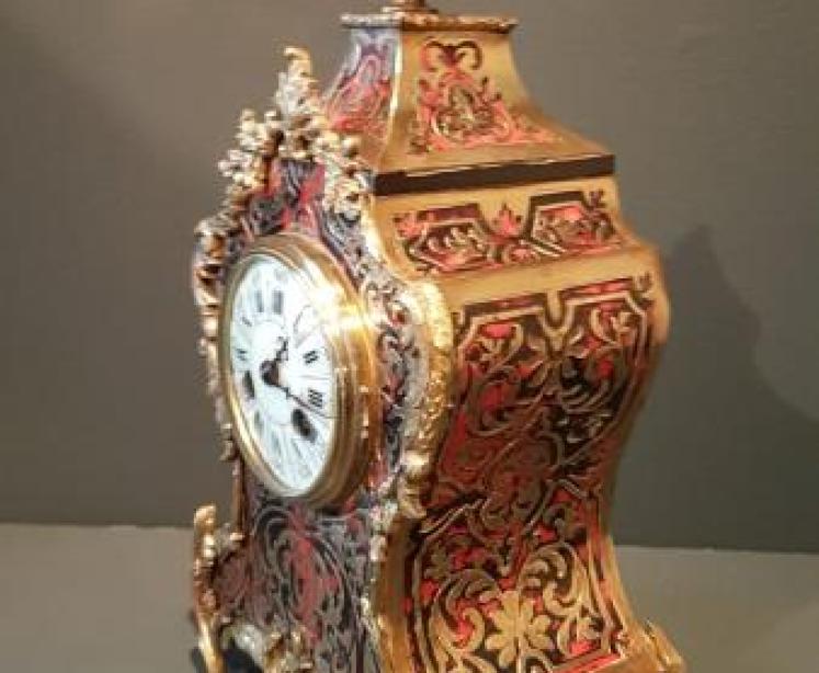 Victorian 8 Day Boule Mantel Clock - Image 2