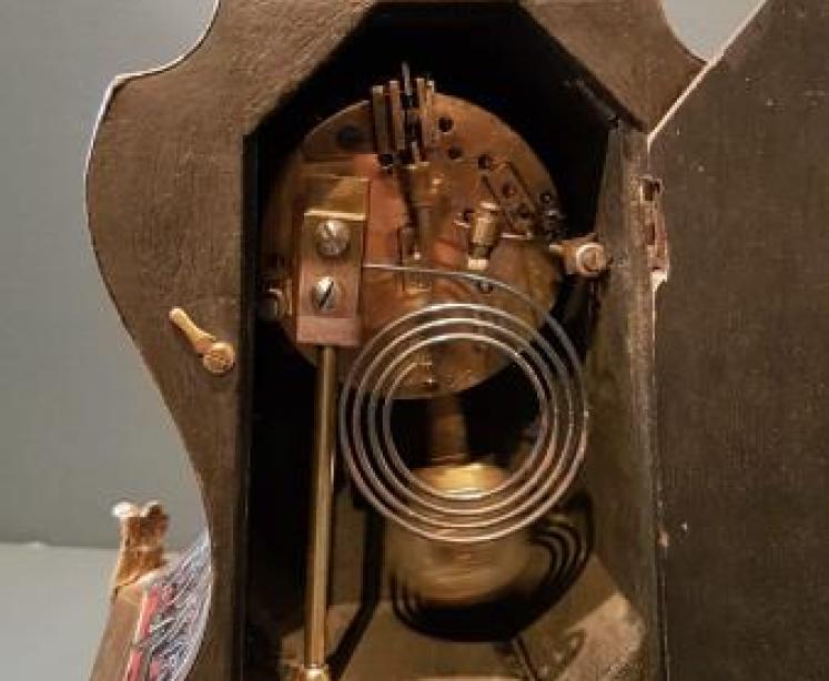 Victorian 8 Day Boule Mantel Clock - Image 4