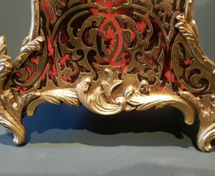 Victorian 8 Day Boule Mantel Clock - Image 5