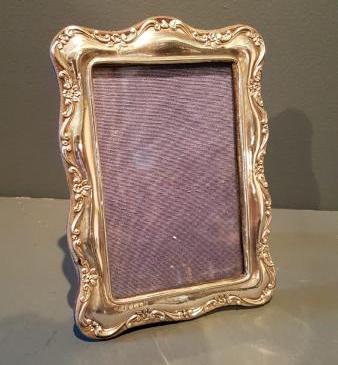 Edwardian Embossed Silver Photo Frame