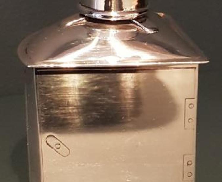 Unusual Victorian Silver Novelty Ship's Lantern - Image 5