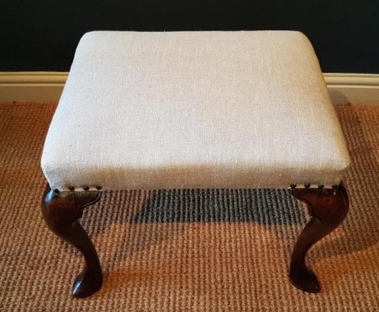 George III Walnut Stool - Image 2