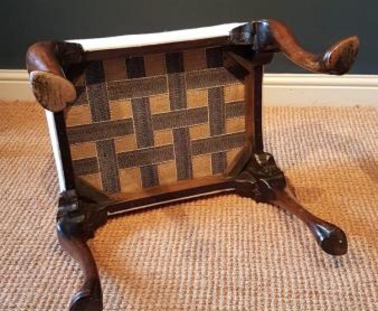 George III Walnut Stool - Image 5