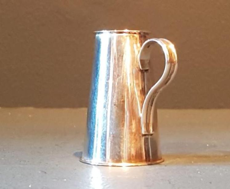 Unusual Victorian Chester Silver Jug Pounce Pot - Image 2