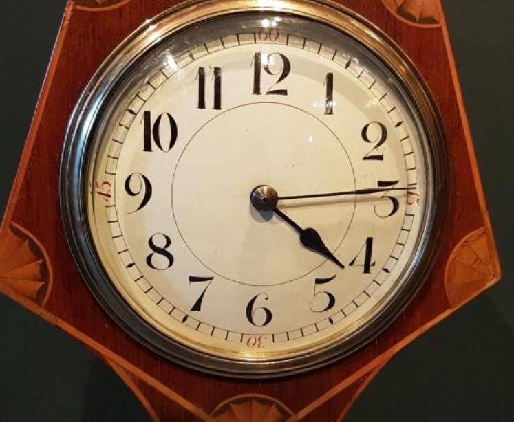 Superb and Unusual Inlaid Mantel Clock - Image 6