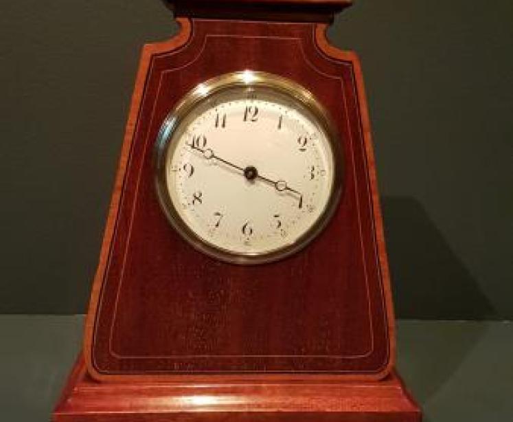 Quality Edwardian Inlaid Mantel Clock - Image 1