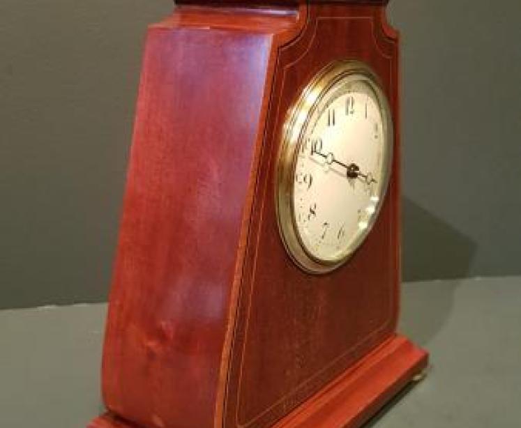 Quality Edwardian Inlaid Mantel Clock - Image 2
