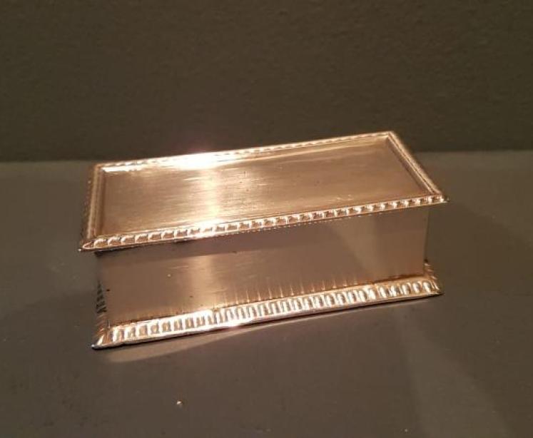 Victorian Chester Silver Stamp Box - Image 1